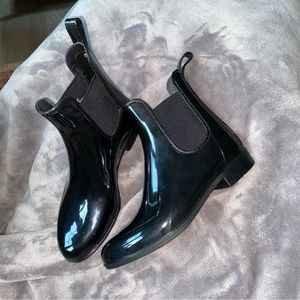 Sam Edelman Glossy Black Tinsley Rain Boots